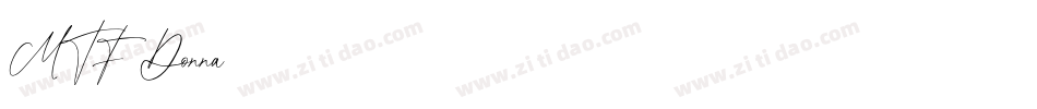 MTF Donna字体转换
